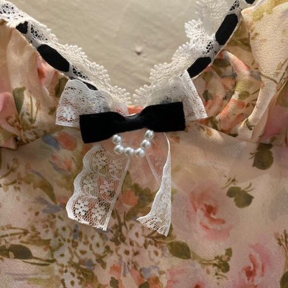 Emmaline Floral Lace Trim Maxi Dress - Picture 7 of 12